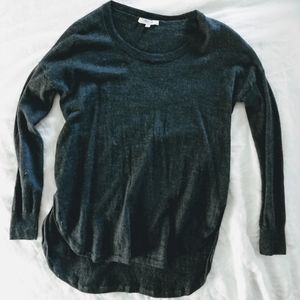 Madewell merino wool curved hem sweater